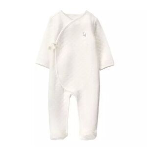 JANIE & JACK EUC Super Soft Quilted Footed Kimono Style One Piece